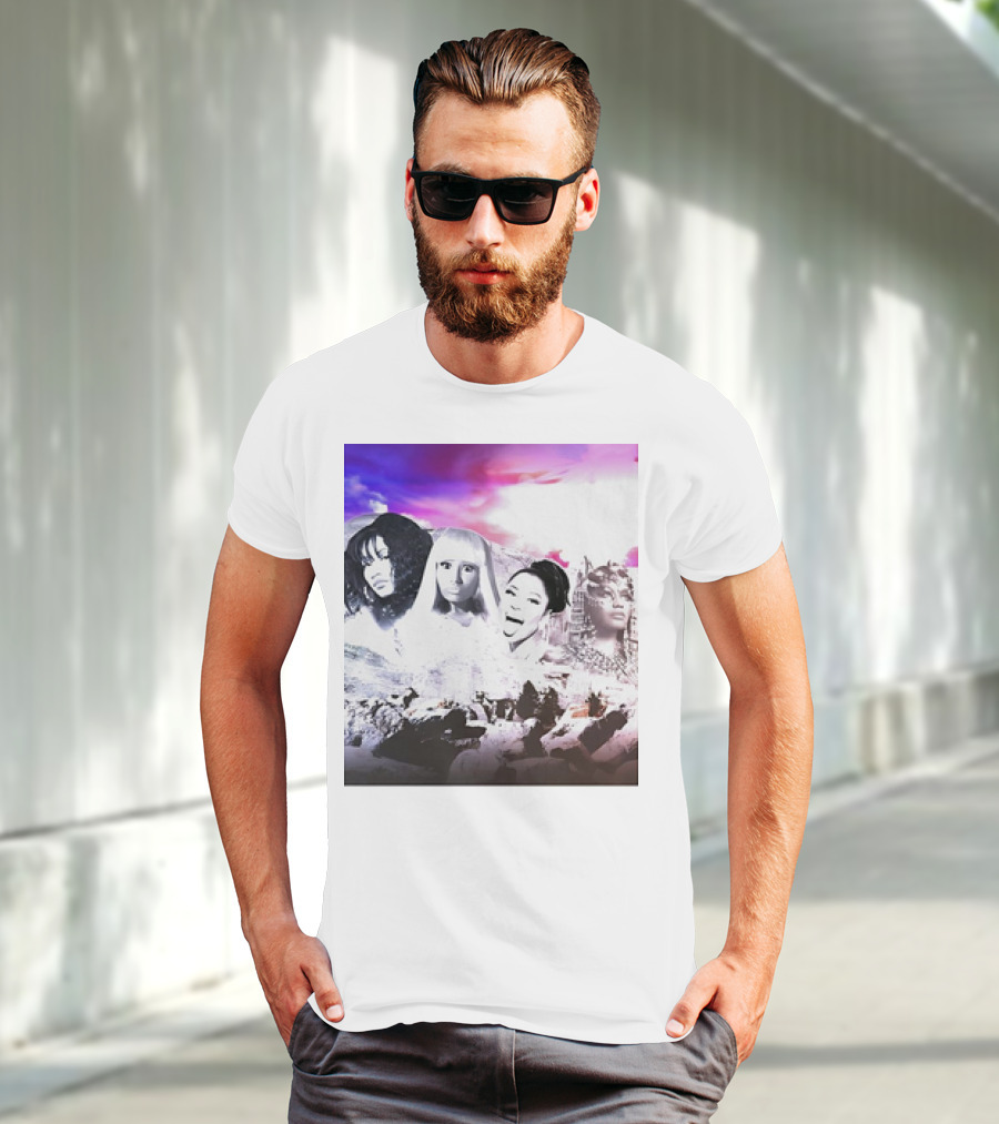Kingkongkenn My Female Rap Mount Rushmore Nicki Minaj And Rihanna T-Shirt