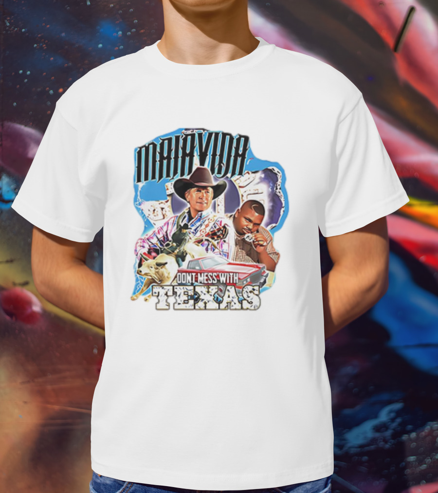 Malavida Don’t Mess With Texas Cowboy And Car T-Shirt