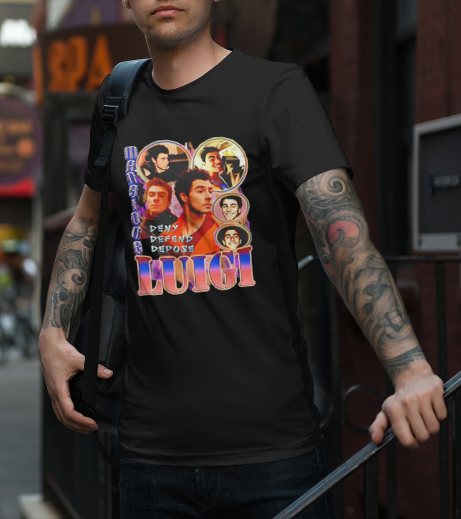 Mansion Party Luigi Deny Defend Depose T-Shirt