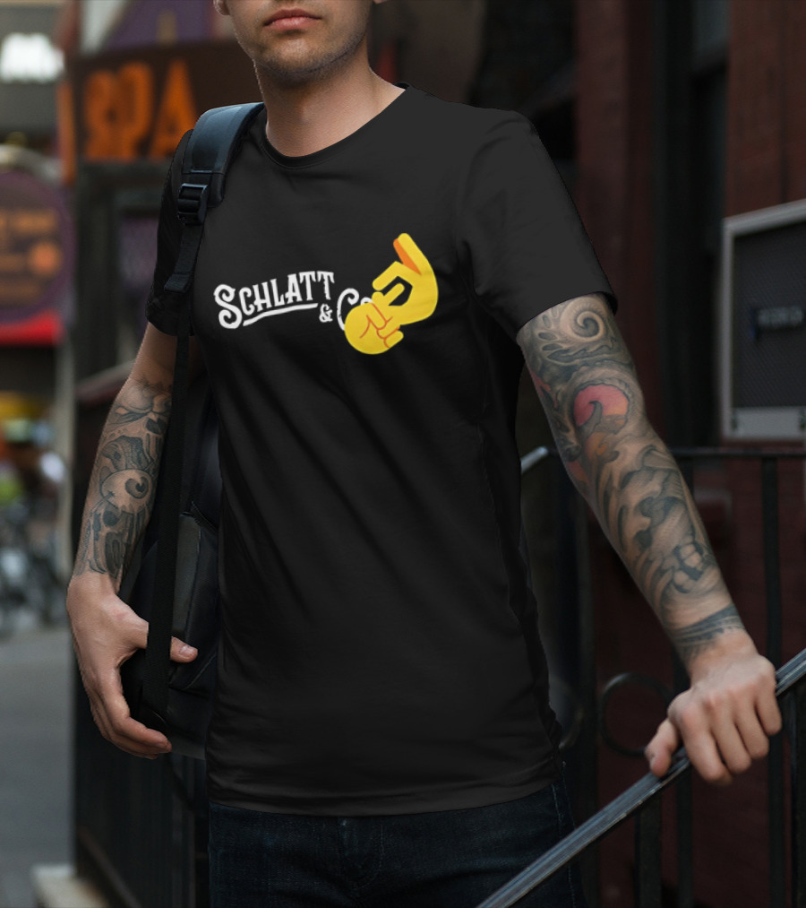 Schlatt And CO Hand Emoji Gesture T-Shirt