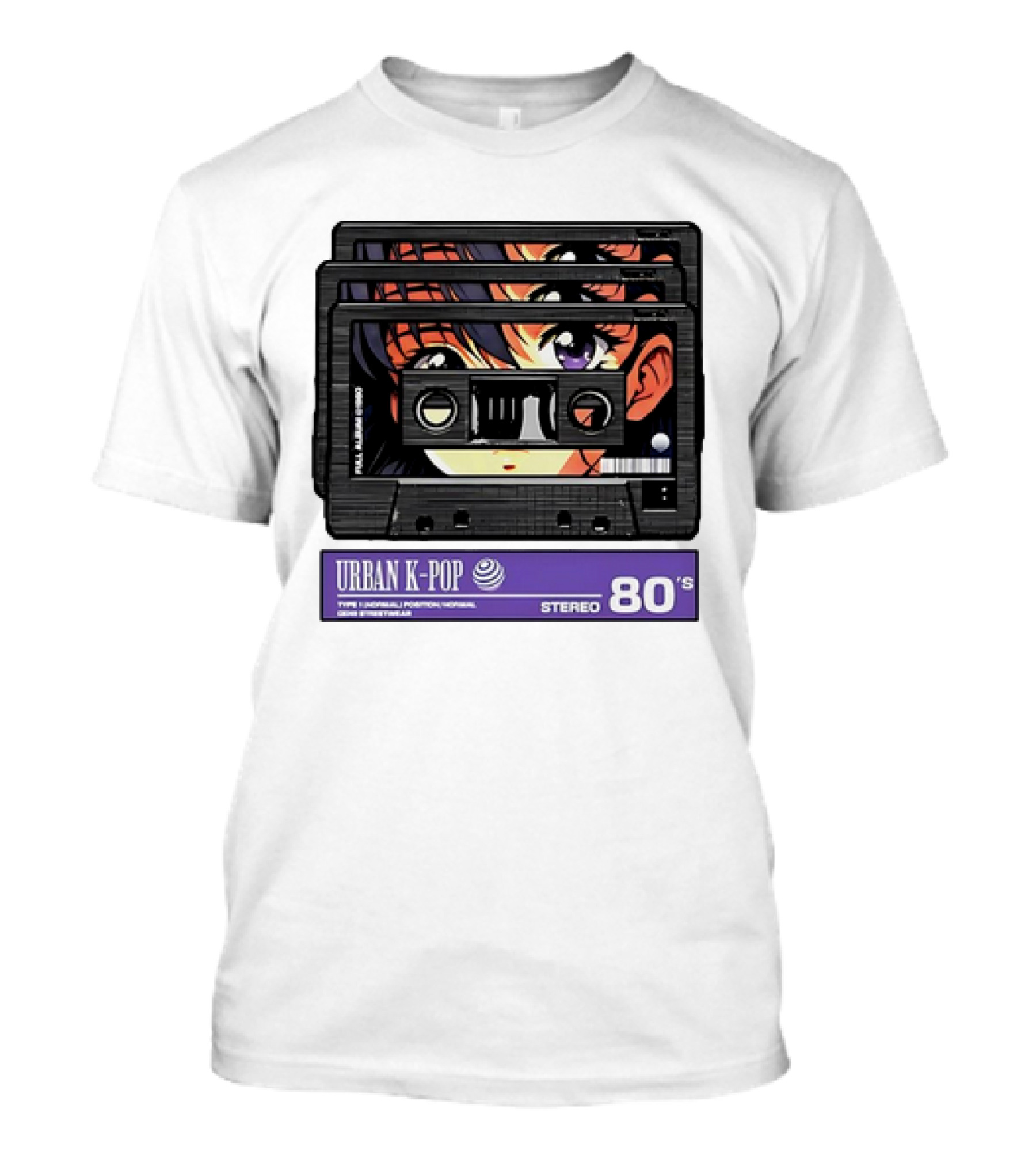 Cassette Tape Urban K-Pop Stereo 80’s Anime T-Shirt