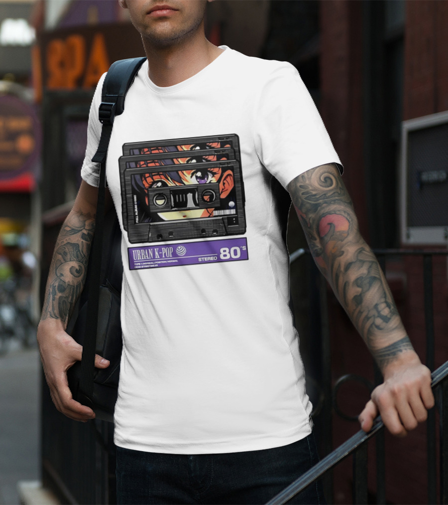 Cassette Tape Urban K-Pop Stereo 80’s Anime T-Shirt