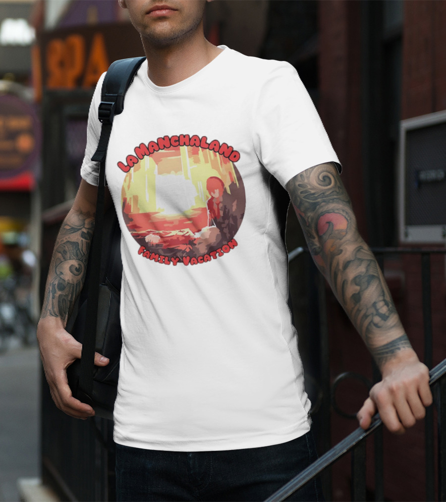 La Manchaland Family Vacation Sci-Fi Adventure Scene T-Shirt