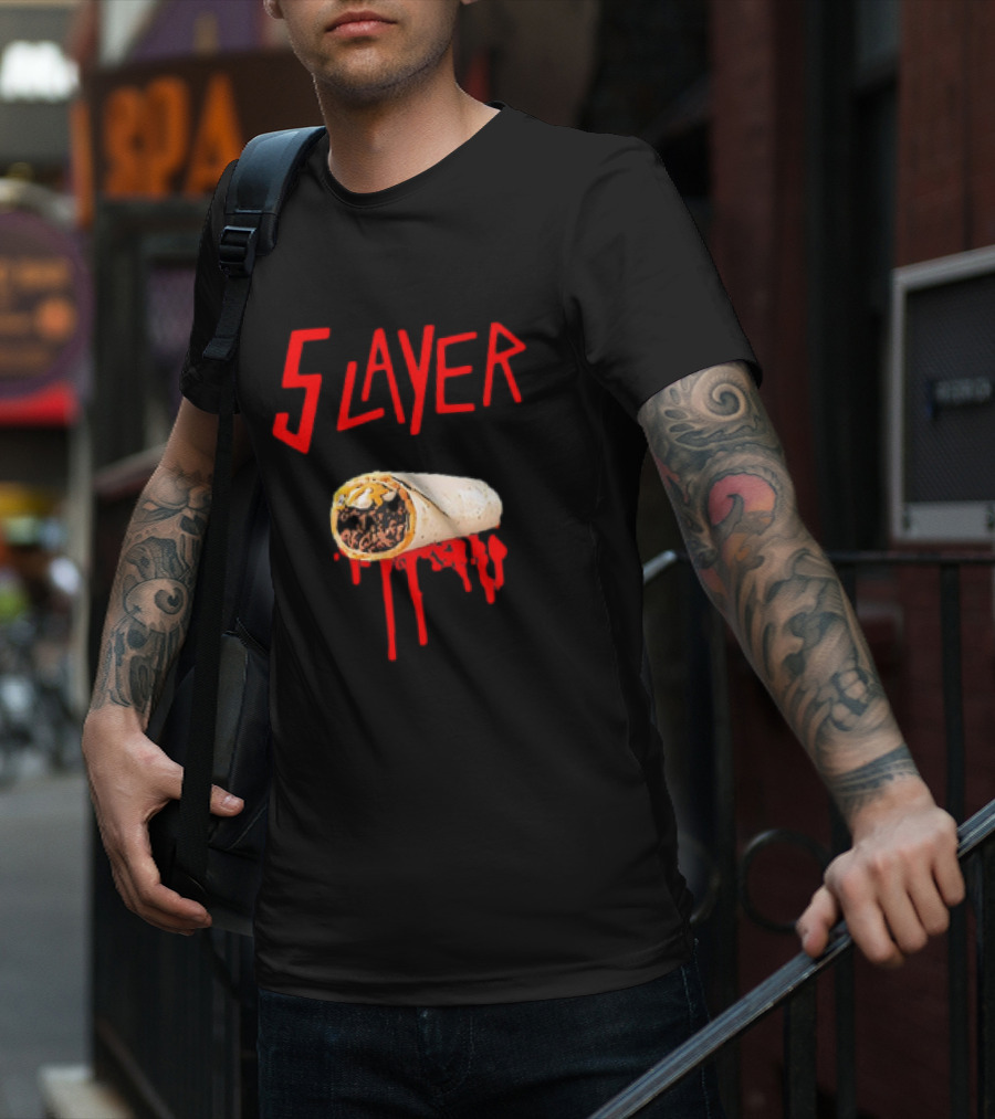 5 Layer Burrito Slayer Parody With Dripping T-Shirt