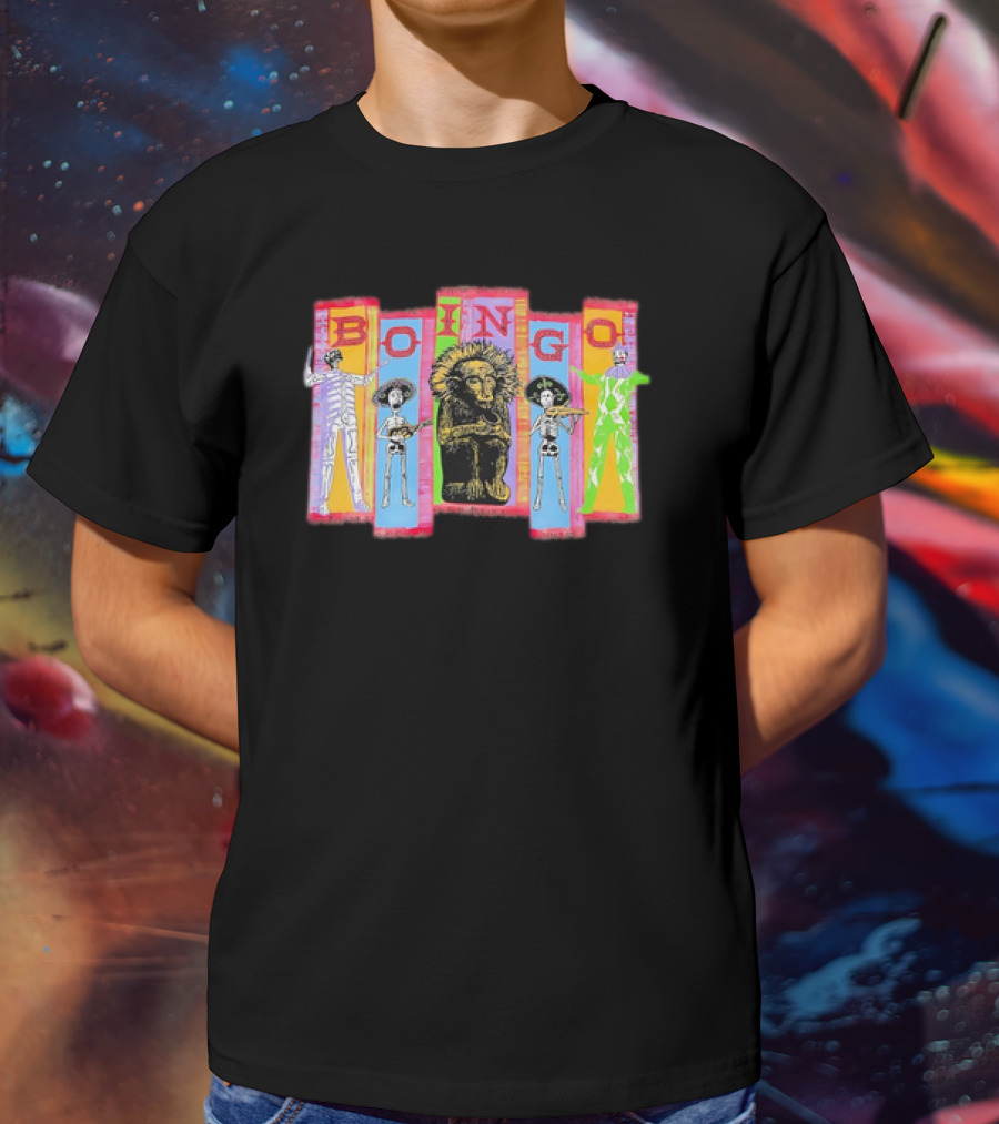 Oingo Boingo 1994 Vintage Skeletons Lion T-Shirt