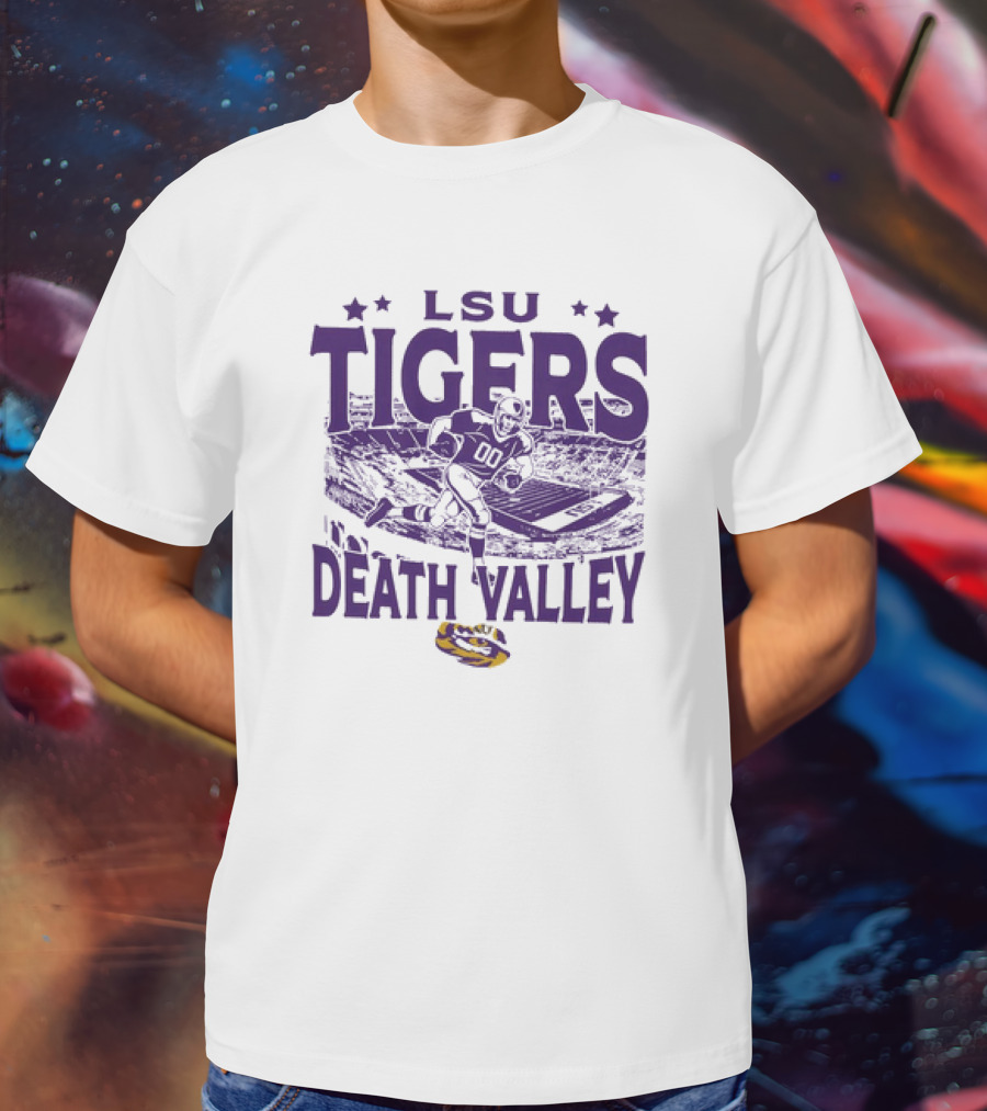 LSU Tigers Death Valley Football Stadium Player T-Shirt