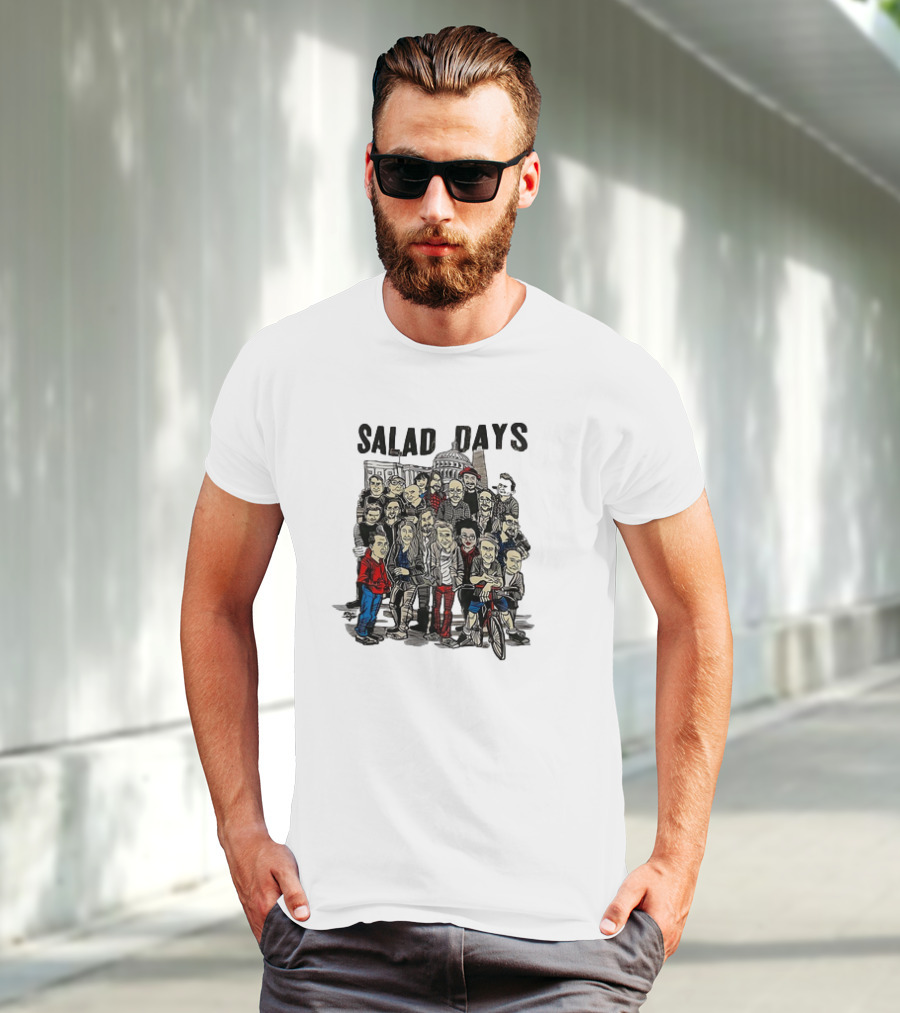 Salad Days Cast Crew Cartoon Group Capitol Building T-Shirt