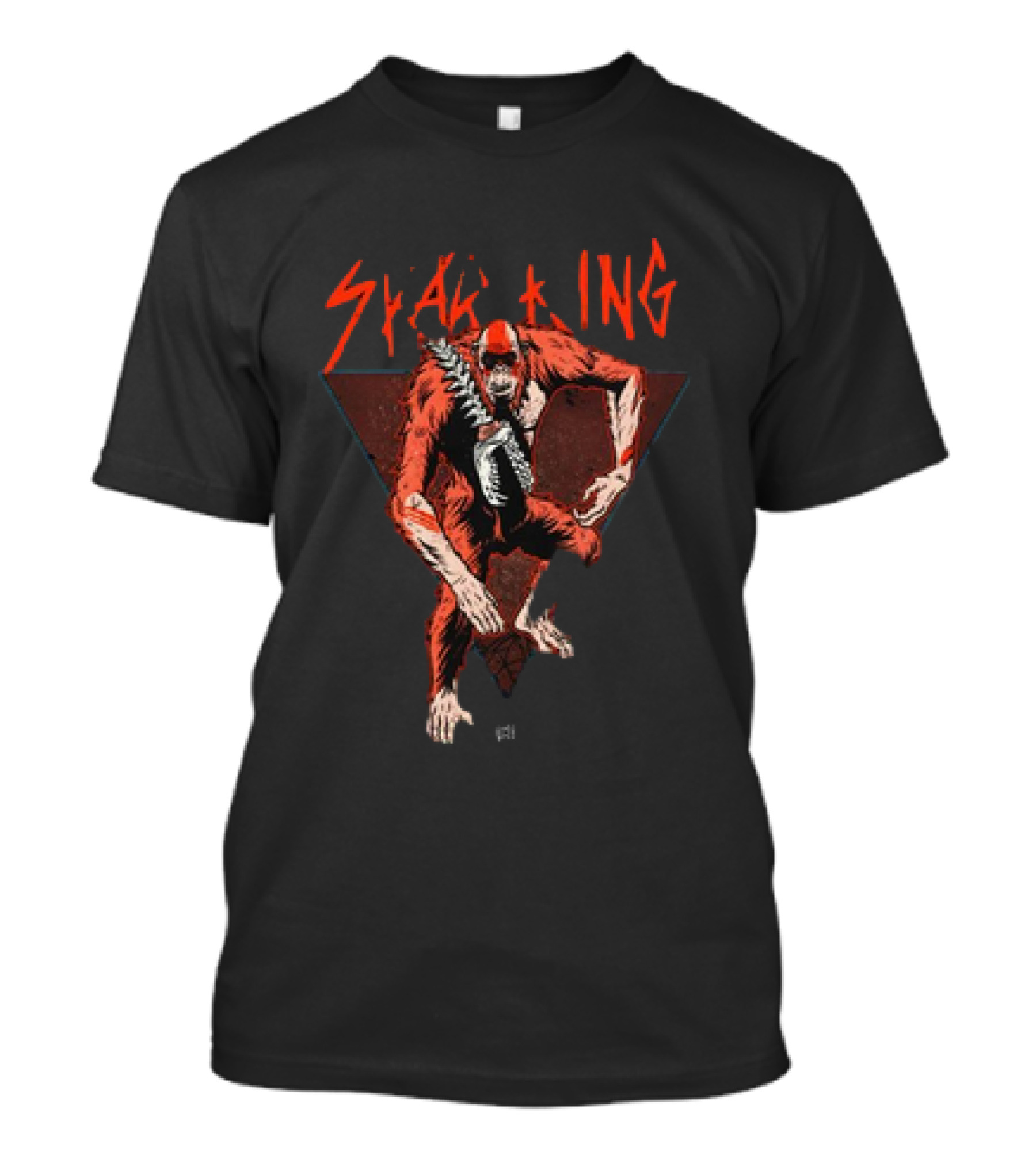 Gxk Skar King Red Primate Warrior Triangle T-Shirt