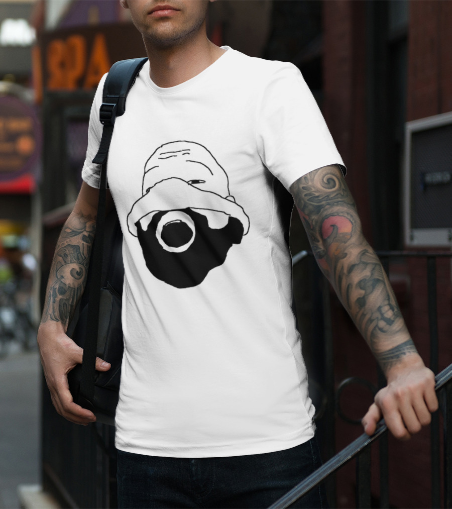 Ye Kanye West Nitrous Mask Drawing T-Shirt
