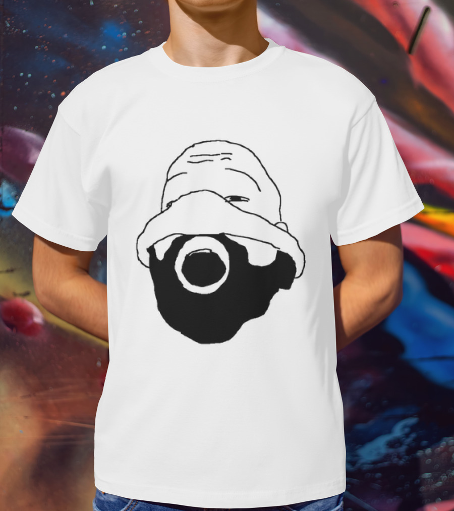 Ye Kanye West Nitrous Mask Drawing T-Shirt