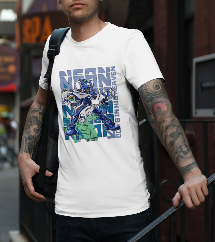 Neon Genesis Evangelion Eva-00 God's In His Heaven T-Shirt