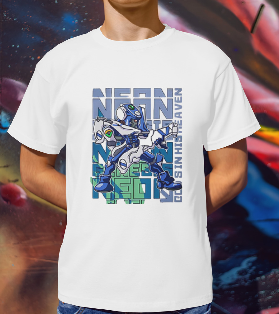 Neon Genesis Evangelion Eva-00 God's In His Heaven T-Shirt