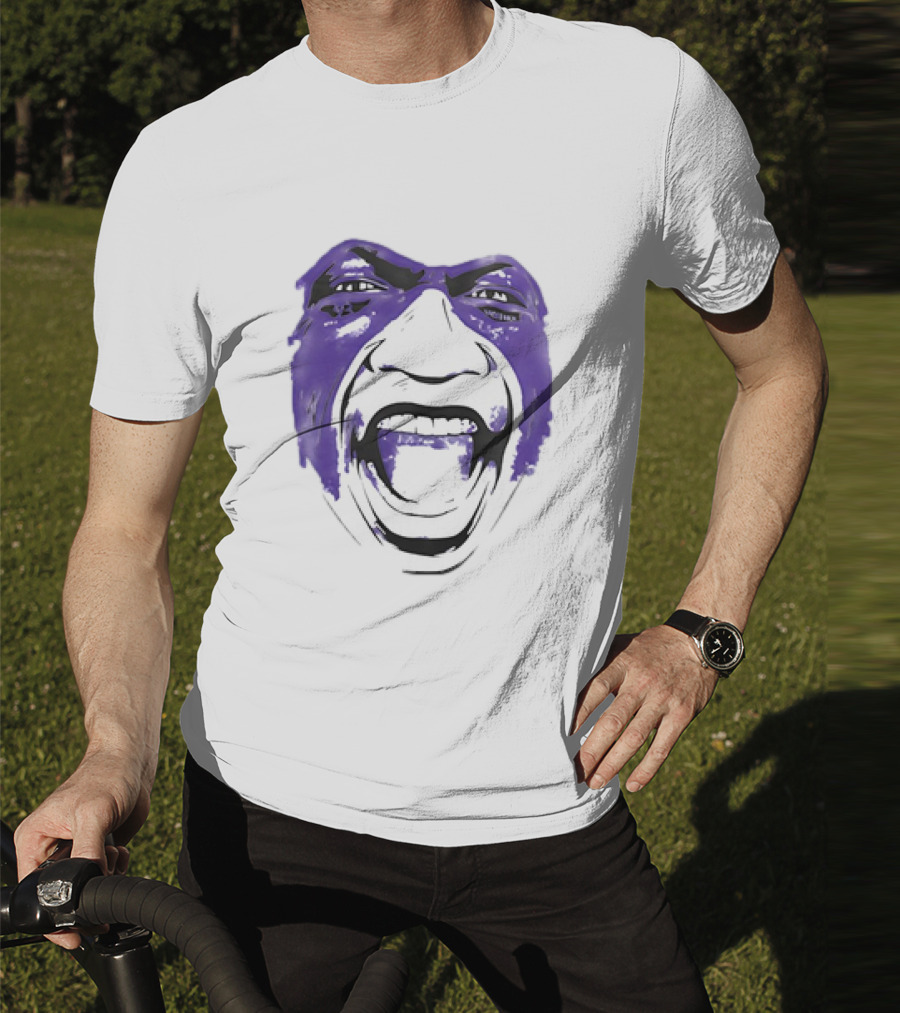 John Randle Minnesota Vikings Face Paint Scream T-Shirt