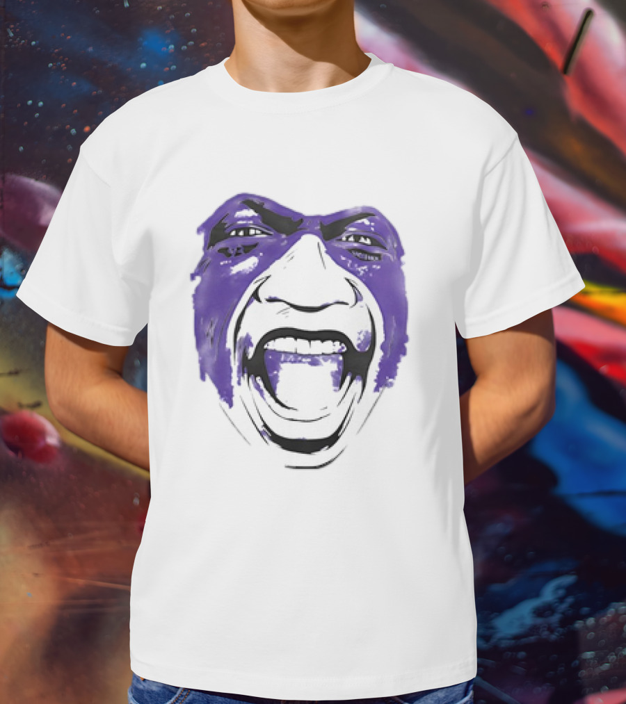 John Randle Minnesota Vikings Face Paint Scream T-Shirt
