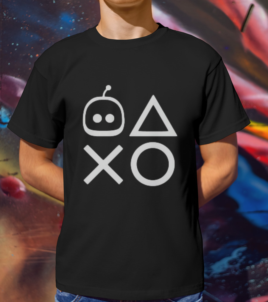 Astro Bot Playstation Controller Shapes T-Shirt