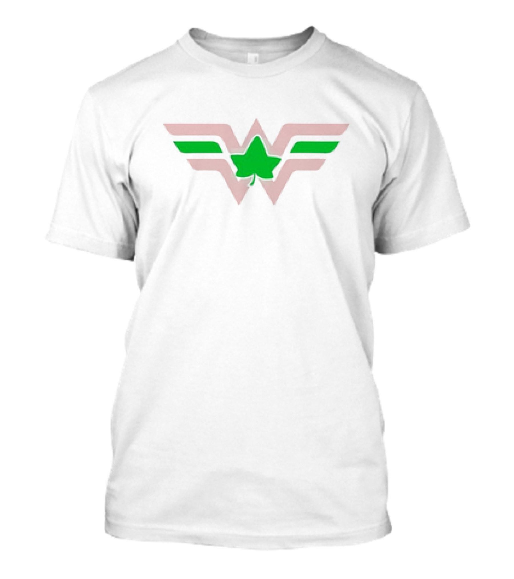Ivory Woman Aka Pink Winged Green Leaf W T-Shirt