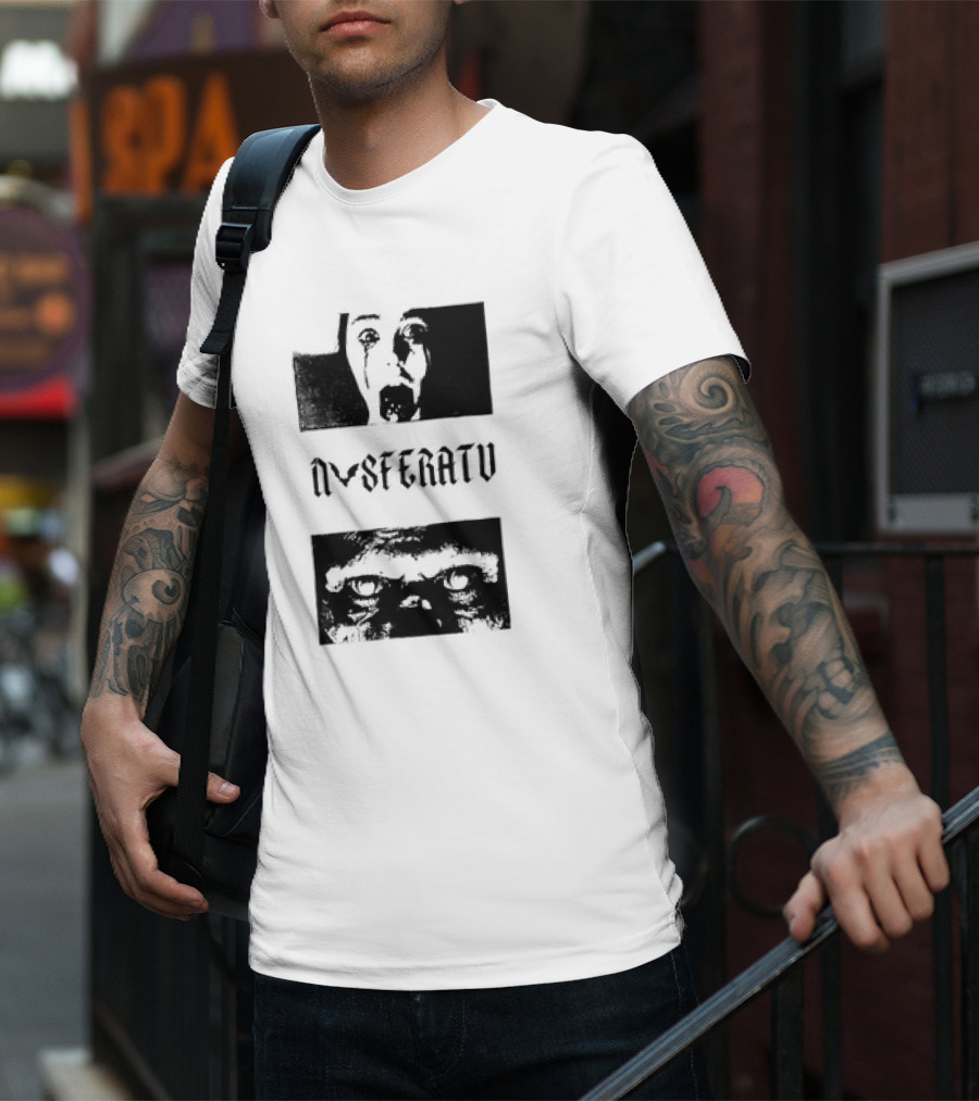 Nosferatu Classic Horror Vampire Face And Eyes T-Shirt