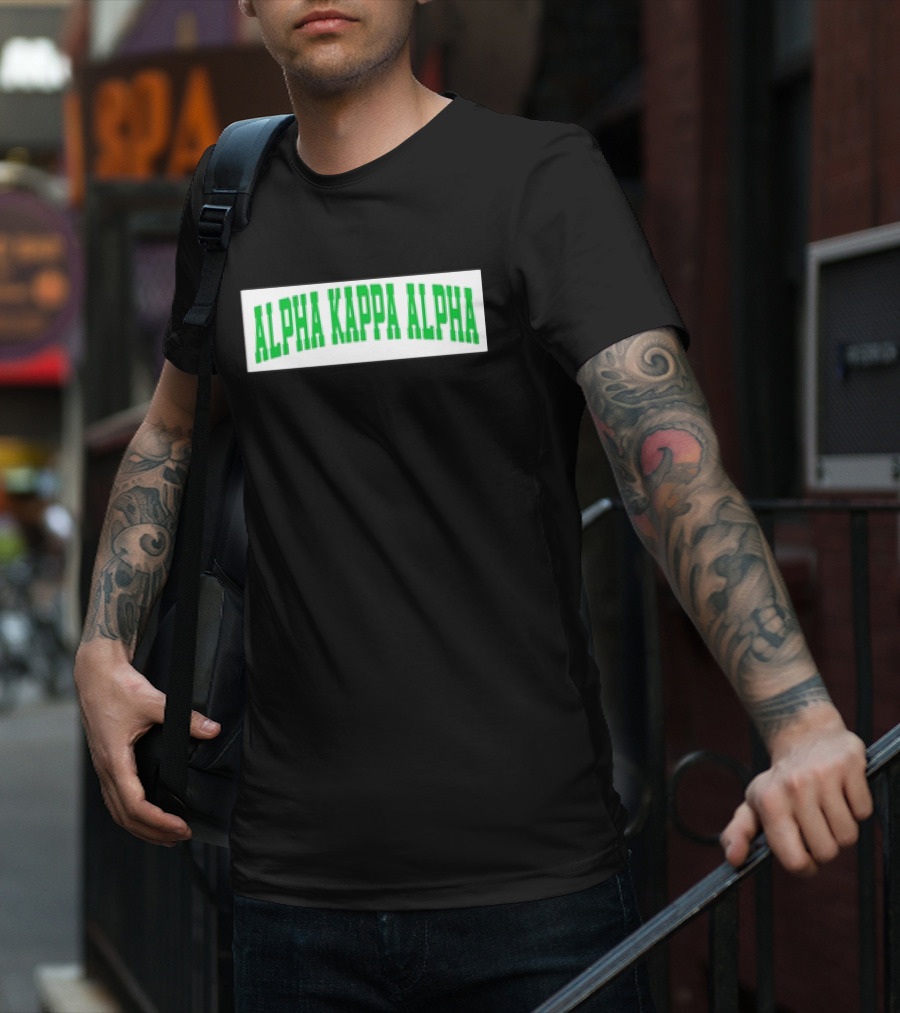 Alpha Kappa Alpha Letterman Sorority Greek Letters T-Shirt