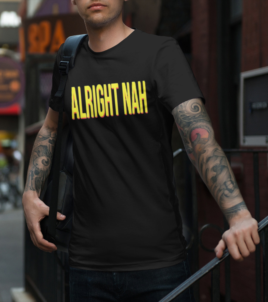 ALRIGHT NAH Yellow T-Shirt