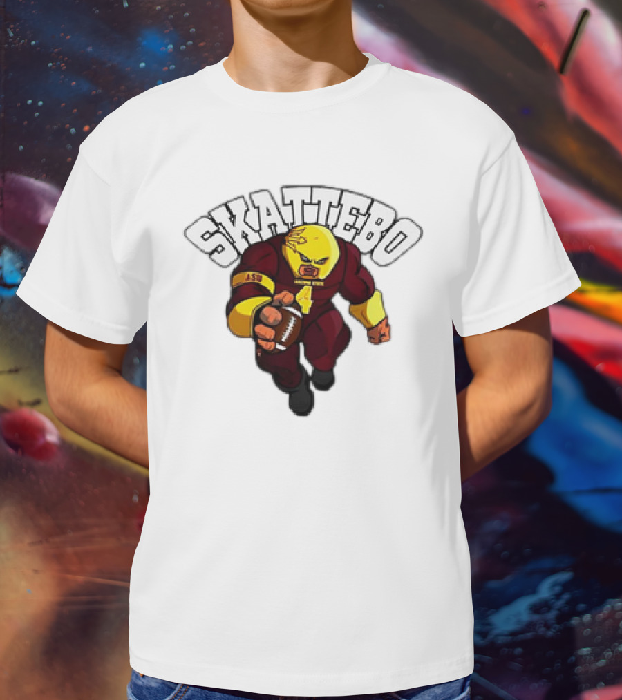 Arizona State Sun Devils Skattebo Football Mascot ASU Juggernaut T-Shirt