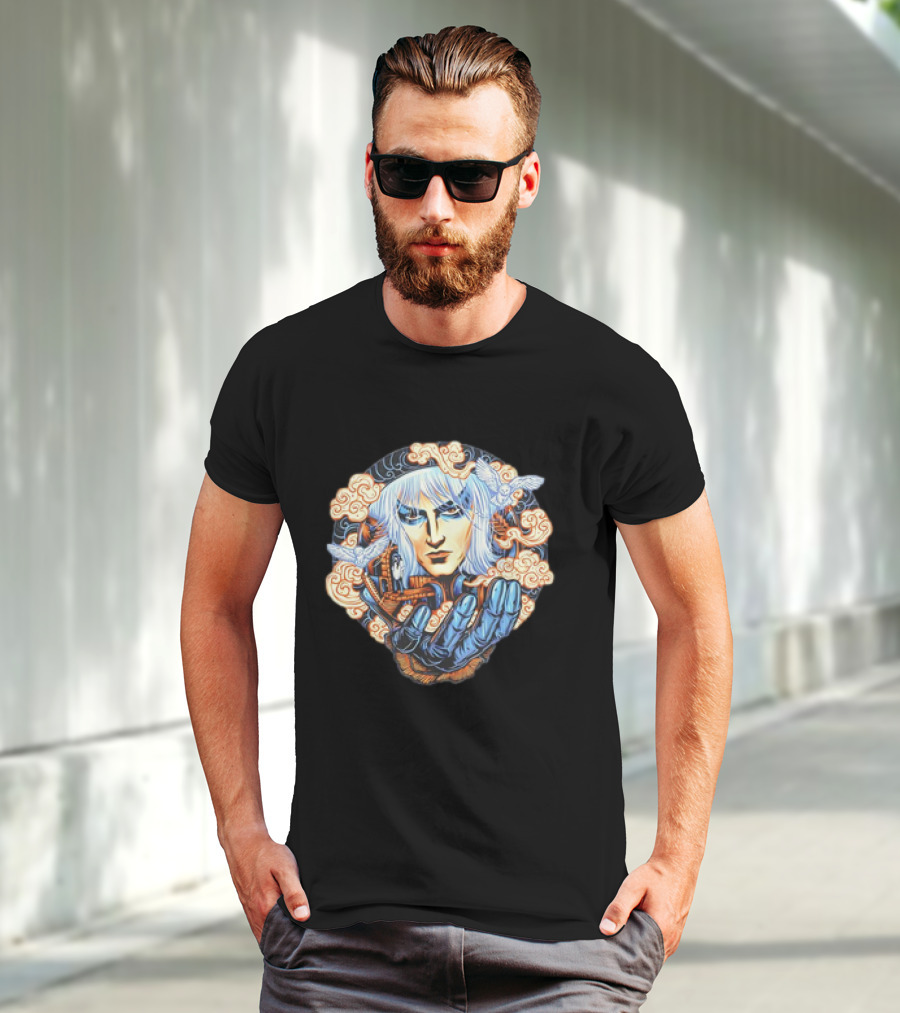 Jareth Labyrinth Goblin King Fantasy Clouds And Glove T-Shirt