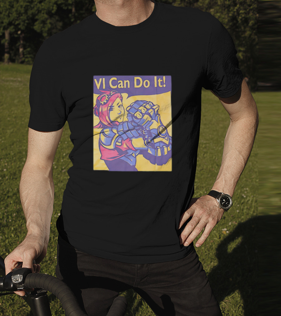 VI Can Do It League Of Legends Rosie The Riveter T-Shirt