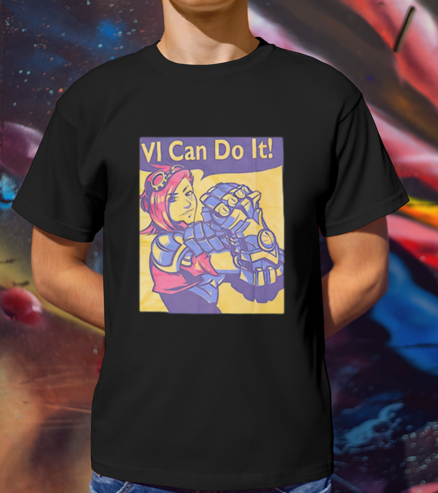 VI Can Do It League Of Legends Rosie The Riveter T-Shirt