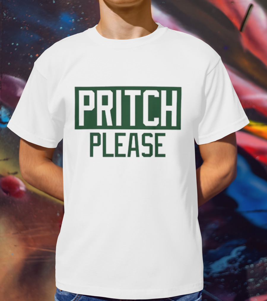 Boston Celtics Basketball Pritch Please T-Shirt