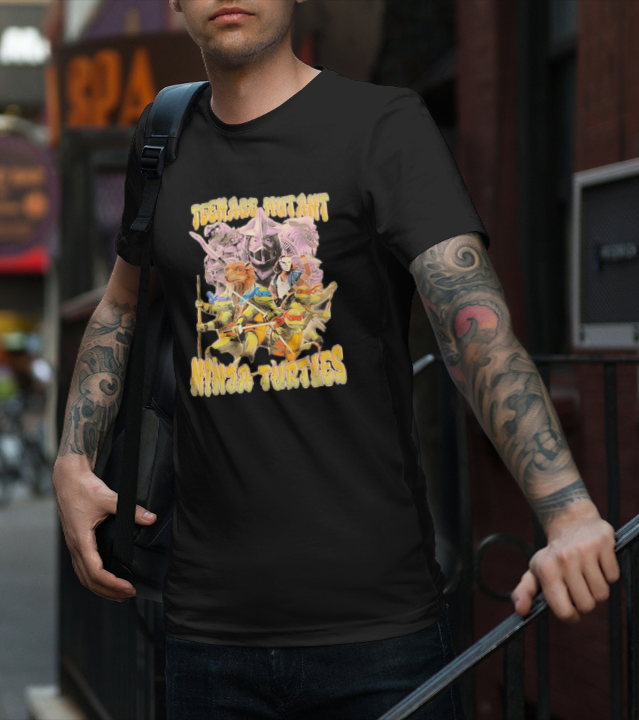 Teenage Mutant Ninja Turtles Vintage Heroic Group Adventure T-Shirt