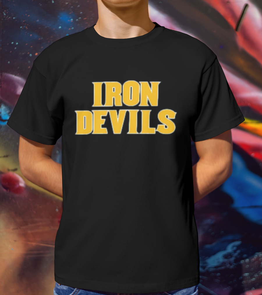 ASU Iron Devils Team Symbol Iconic Yellow T-Shirt