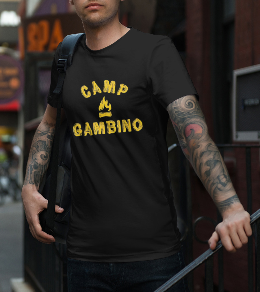 Camp Gambino Campfire Theme T-Shirt
