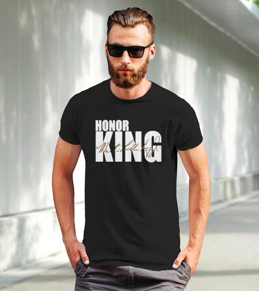 HONOR KING Dallas Mavericks 2025 Martin Luther King Day Signature T-Shirt