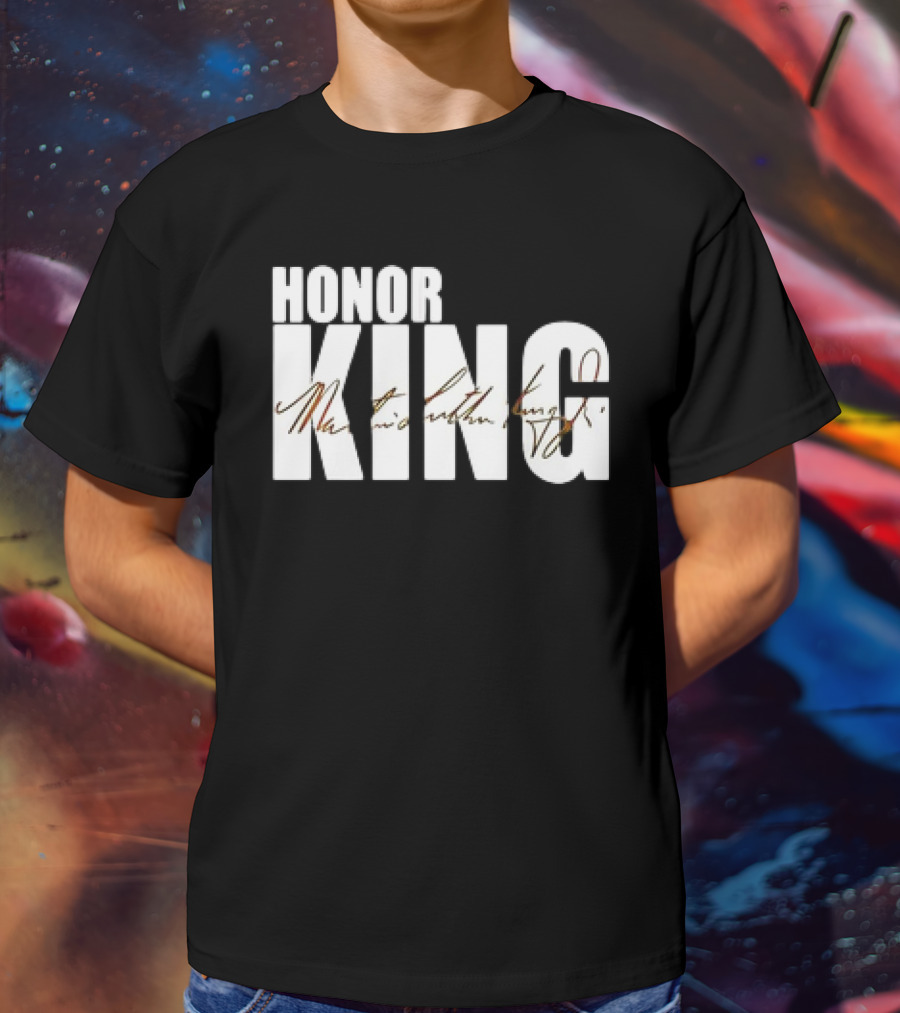 HONOR KING Dallas Mavericks 2025 Martin Luther King Day Signature T-Shirt