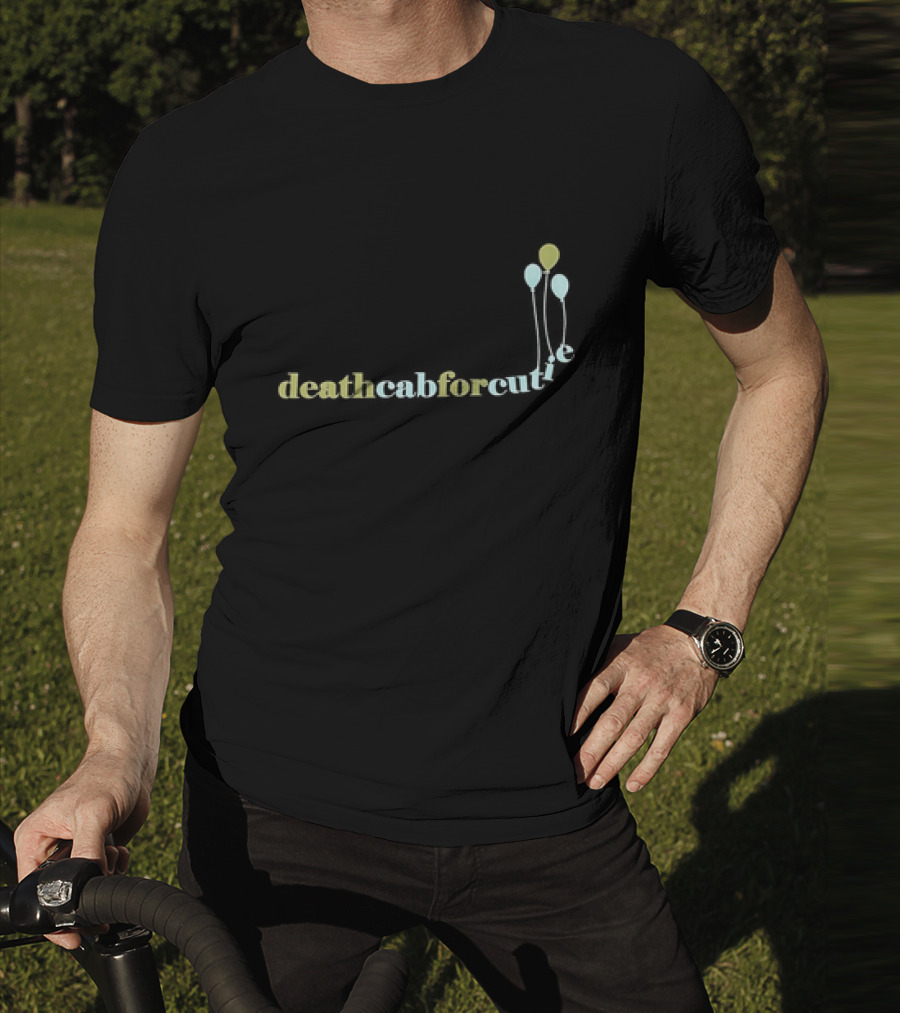 Death Cab For Cutie Balloon Text With Pastel Balloons T-Shirt