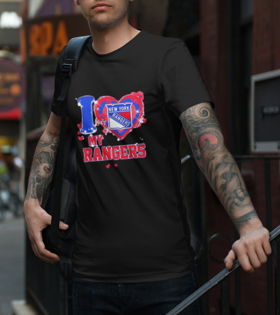 I Love My New York Rangers Heart T-Shirt