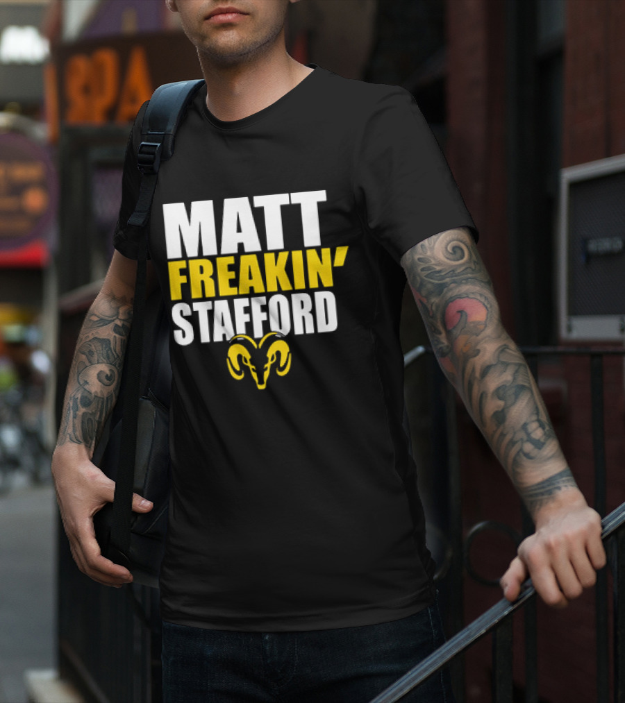 Los Angeles Rams Matt Freakin’ Stafford Iconic Ram T-Shirt