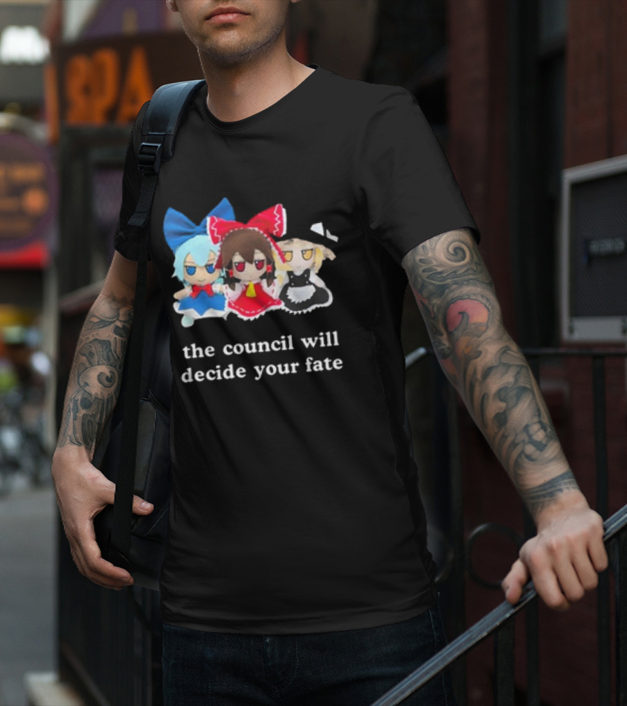 The Council Will Decide Your Fate Touhou Cirno Marisa Reimu Dolls T-Shirt