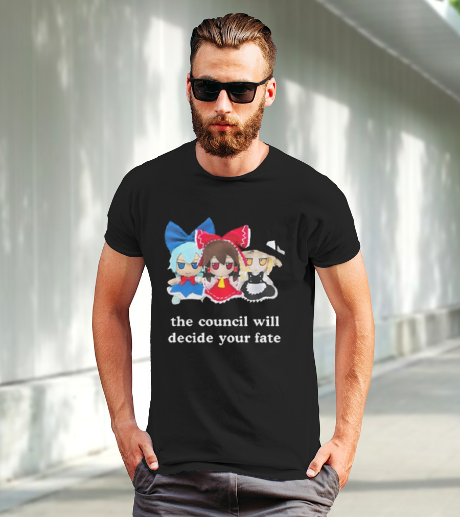 The Council Will Decide Your Fate Touhou Cirno Marisa Reimu Dolls T-Shirt