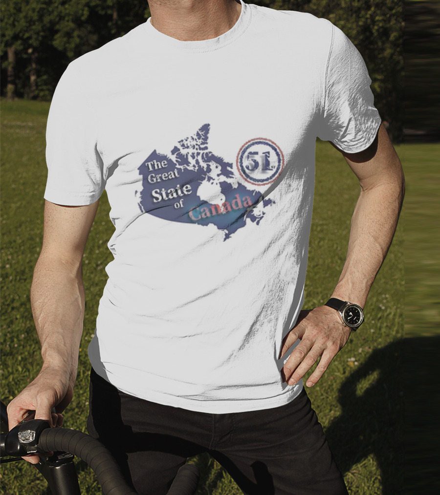The Great State Of Canada 51st State Map T-Shirt