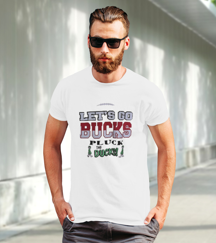 Ohio State Buckeyes Let's Go Bucks Pluck The Ducks T-Shirt