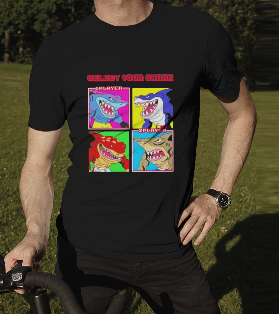 Street Sharks Select Your Shark Player Screen T-Shirt