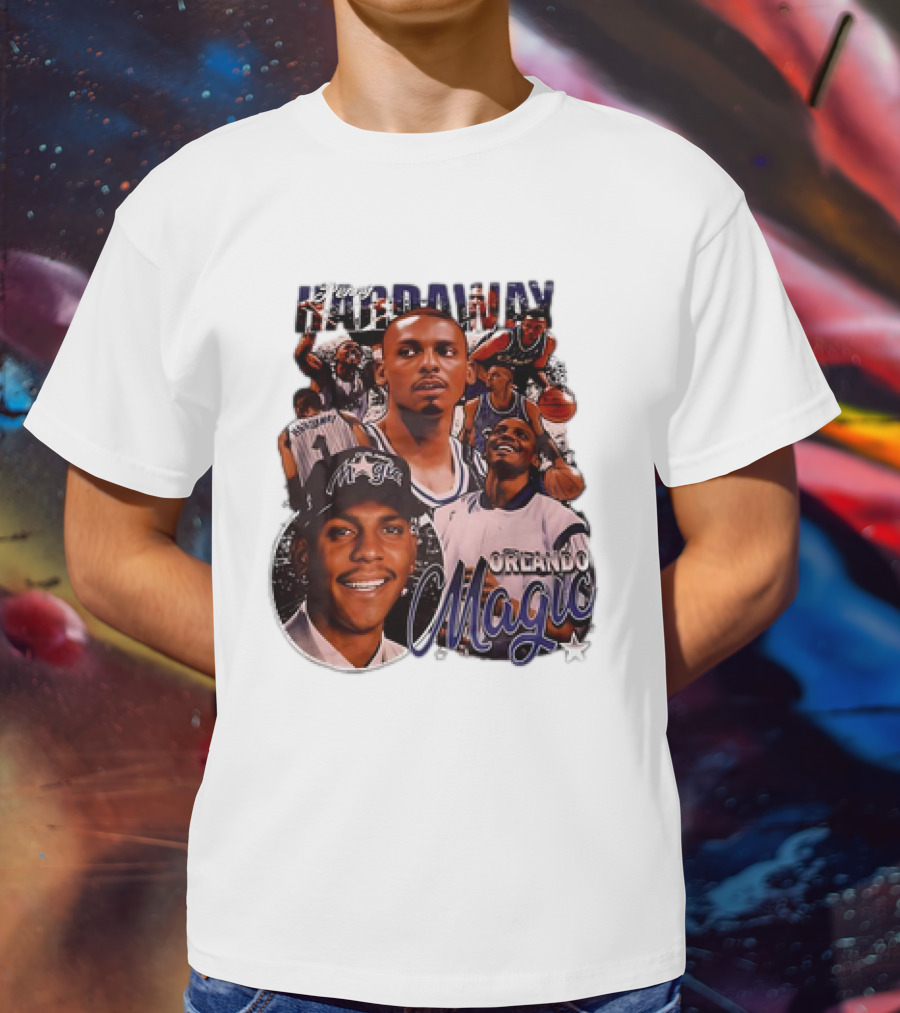 Hardaway Orlando Magic Retro Basketball Legend T-Shirt