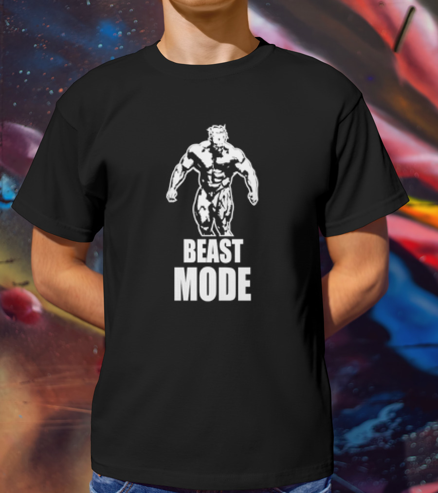 Beast Mode Gym Man Bodybuilding Fitness Motivation T-Shirt