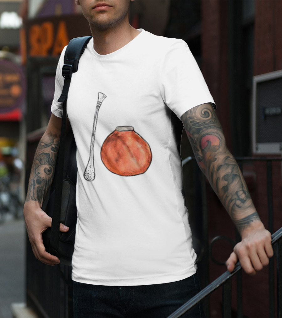 Matte And Bombilla Classic Gourd And Straw T-Shirt