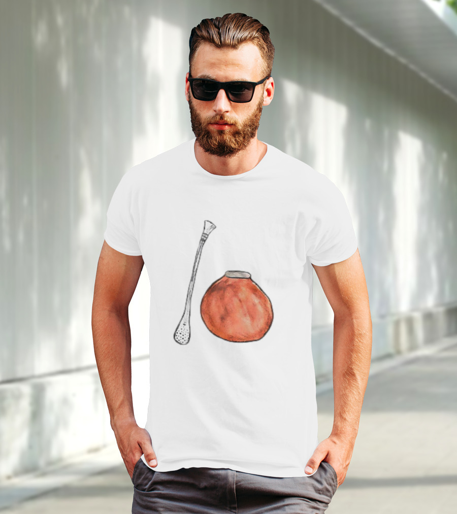 Matte And Bombilla Classic Gourd And Straw T-Shirt