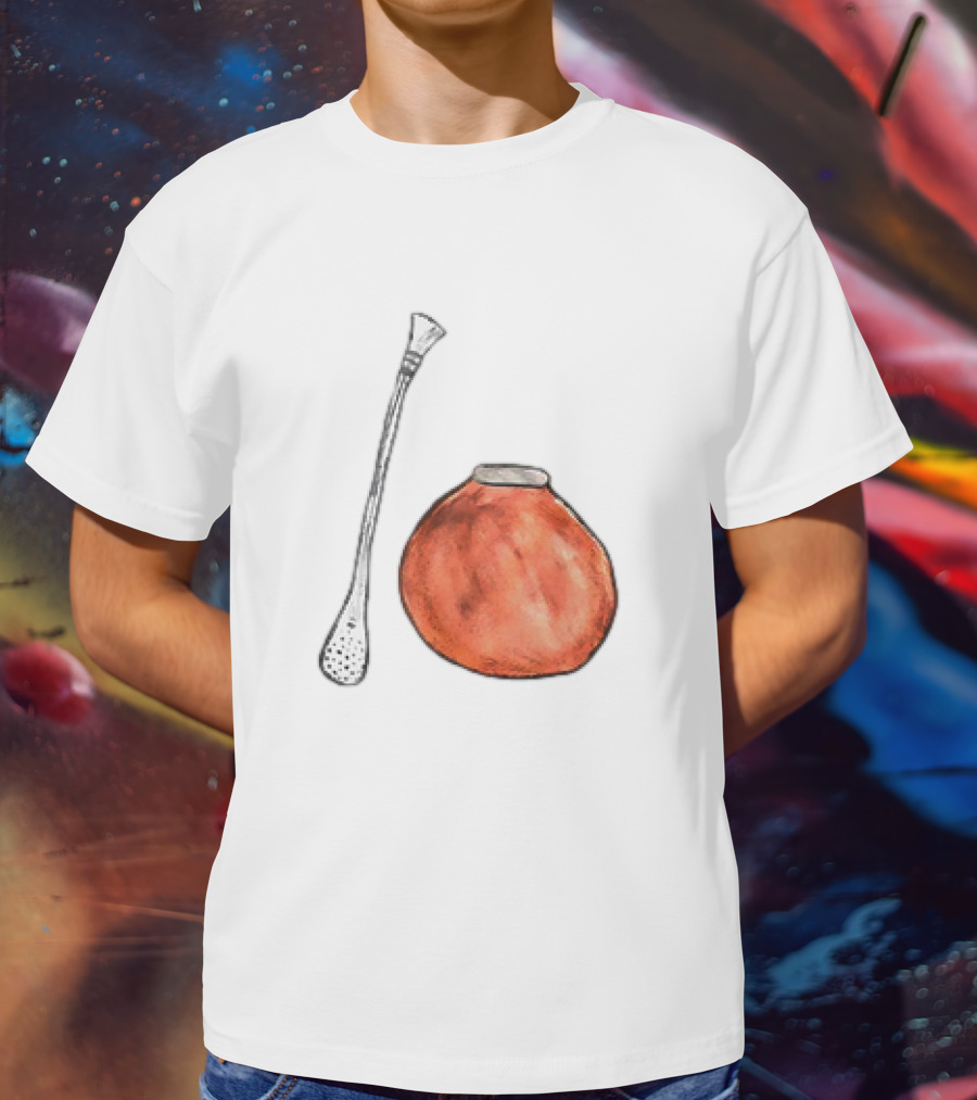 Matte And Bombilla Classic Gourd And Straw T-Shirt
