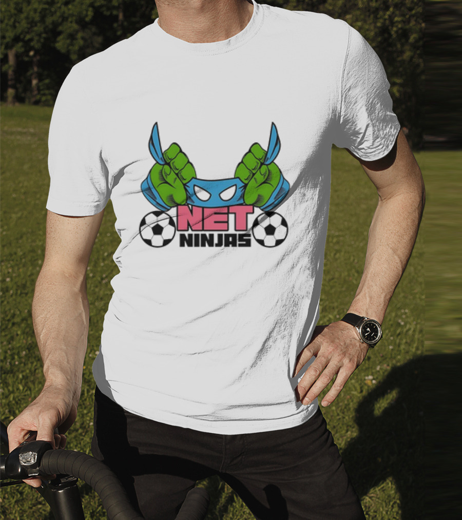 Teenage Mutant Ninja Turtles Net Ninjas Soccer Sports Fan Favorite Adult T-Shirt
