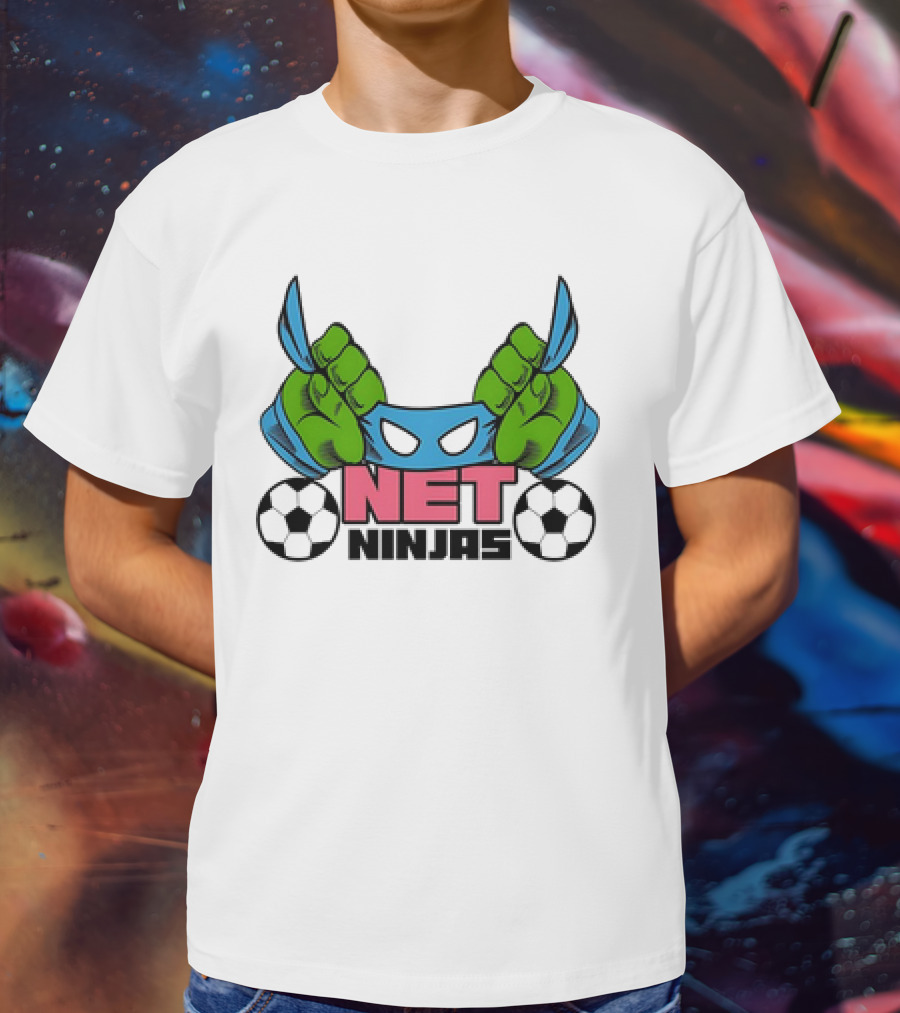 Teenage Mutant Ninja Turtles Net Ninjas Soccer Sports Fan Favorite Adult T-Shirt