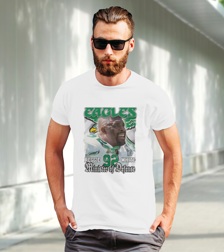 Eagles Reggie White 92 Minister Of Defense T-Shirt