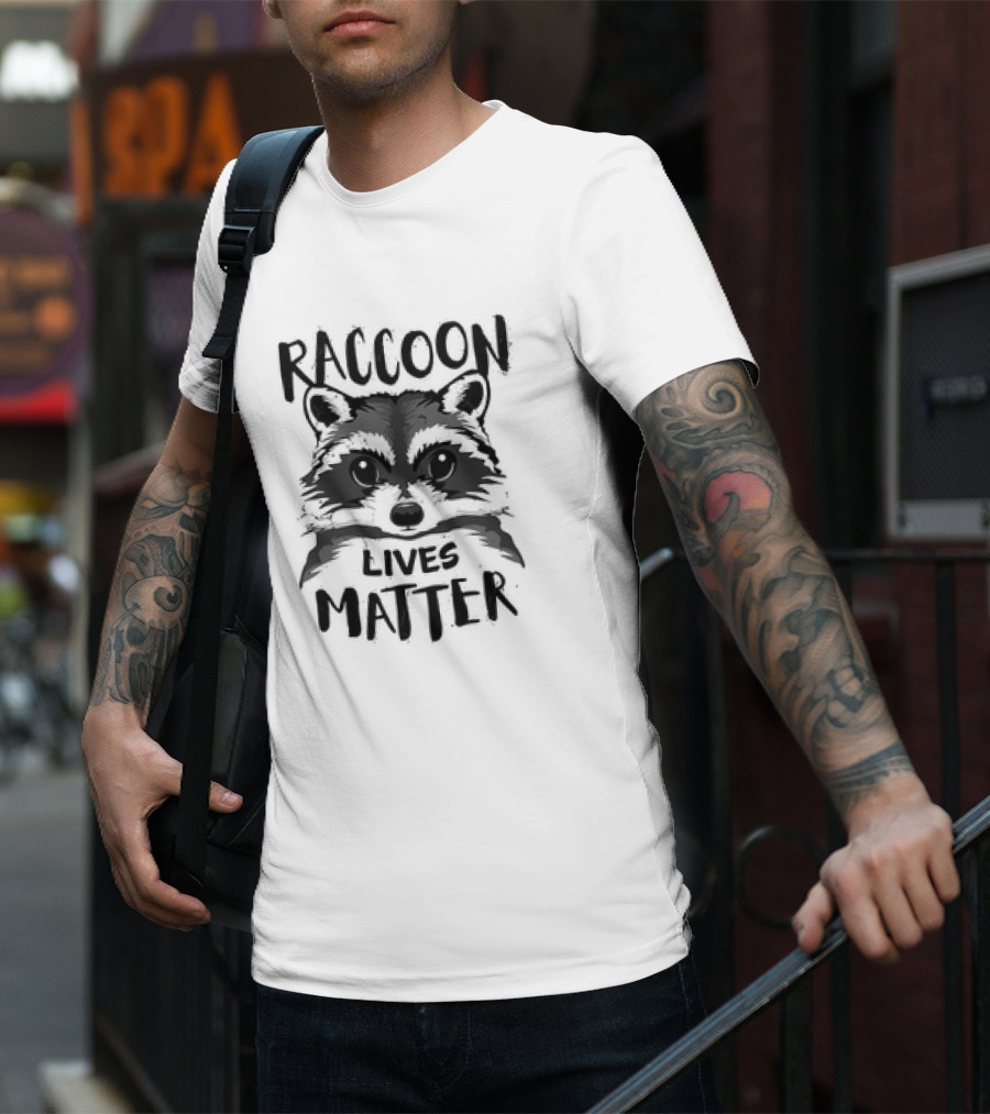 Raccoon Lives Matter Raccoon Face T-Shirt